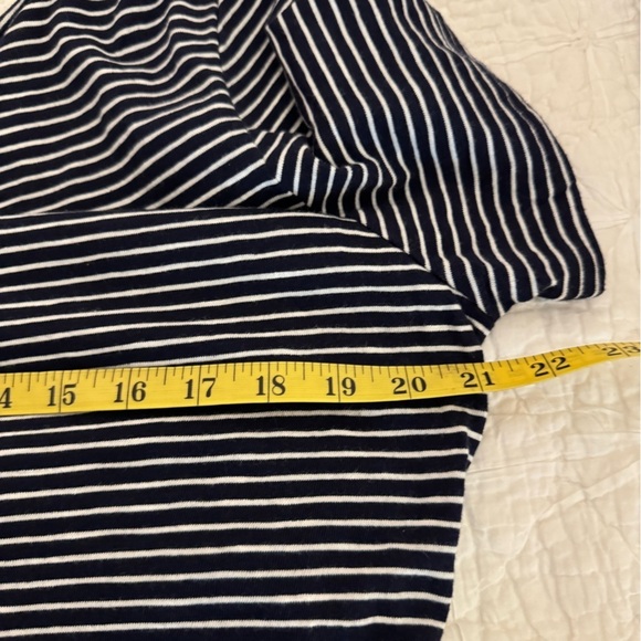 NWT • Gap ABOVE KNEE dress  with CRISS CROSS OPEN BACK• navy/white • XXL - Picture 7 of 9